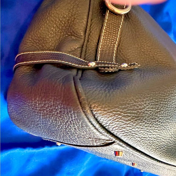 FURLA GENIUNE SOFT ITALIAN LEATHER HANDHELD/SHOULDER BAG-GOOD VINTAGE CONDITION - Picture 12 of 16